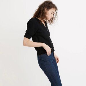 NWT Madewell Short-Sleeve Cardigan Sweater, Sz XS